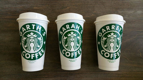 Starbucks cups order for Cassandra!